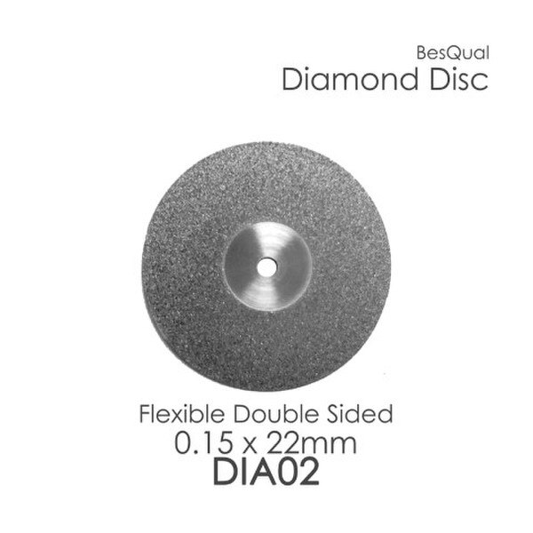 Diamond Disc Flexible disc, double sided 0.15 x 22mm