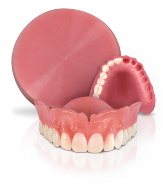 Lucitone Denture Base Disc Pucks98mm x 30 Light Reddish pink